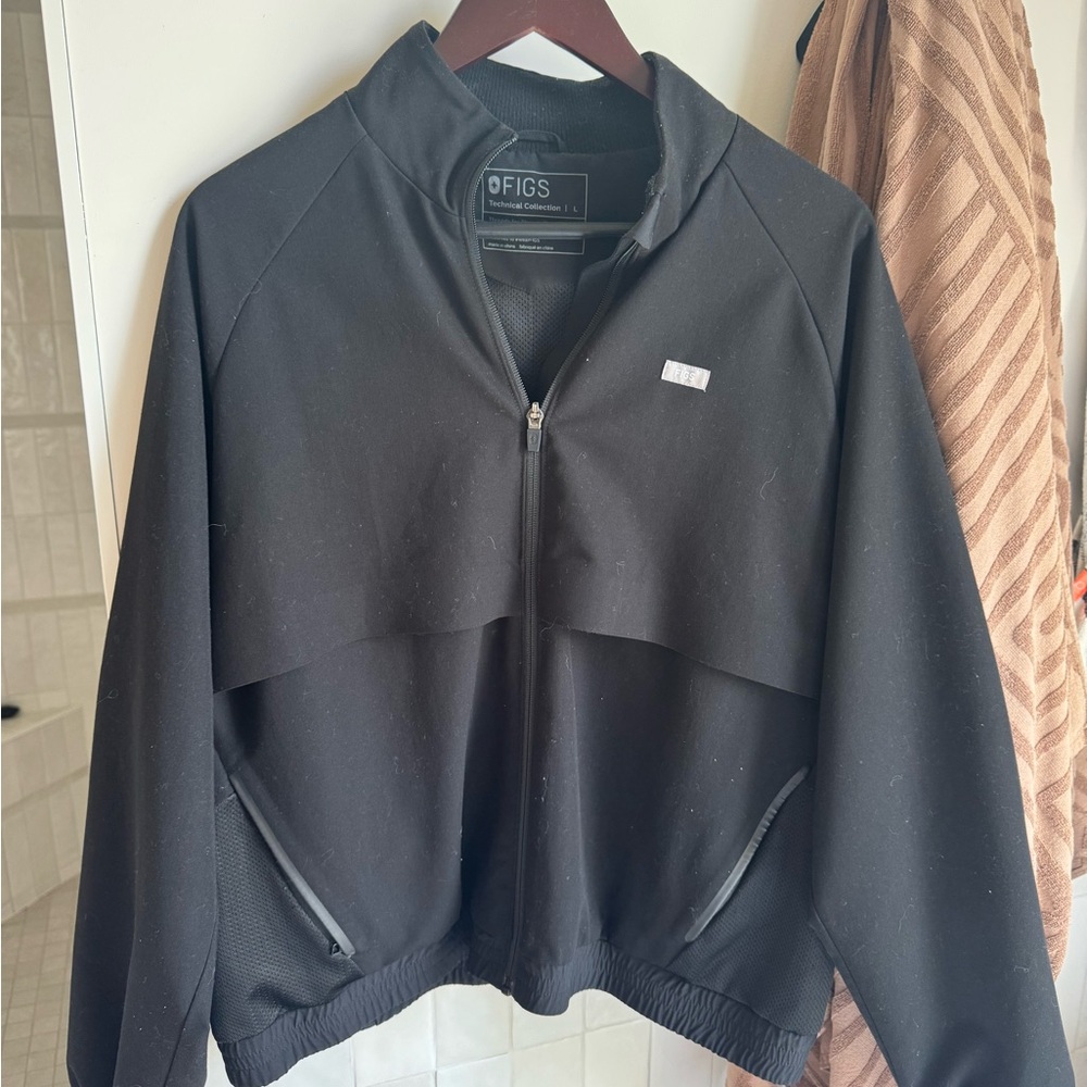 Figs Black Utility Jacket for Women